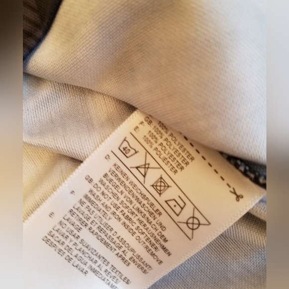 Score Draw Official Men's Retro Football Polo  Shirt Size Large Gray Black - Picture 12 of 12